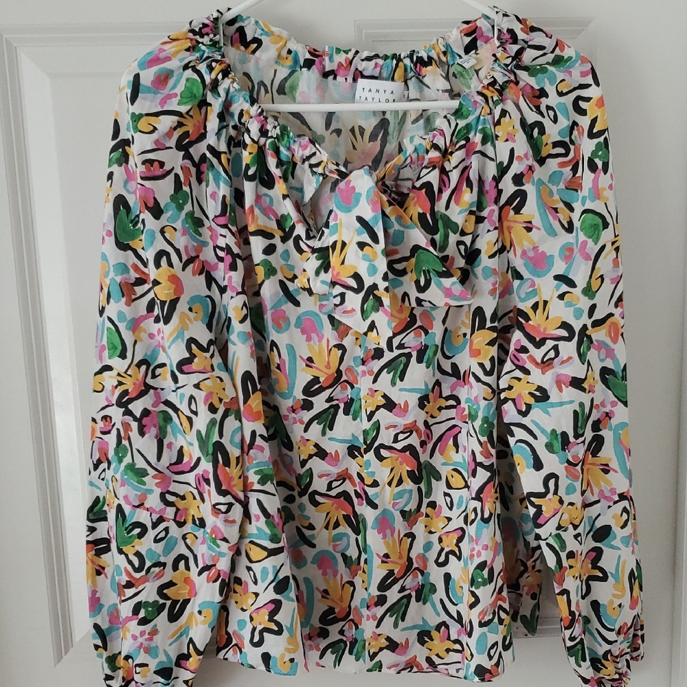 Tanya Taylor Multicolor Floral Blouse